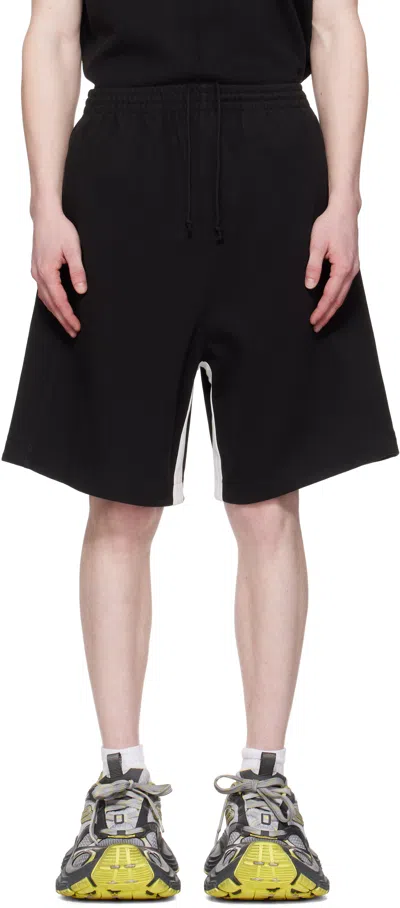 We11 Done Black Contrast Track Shorts