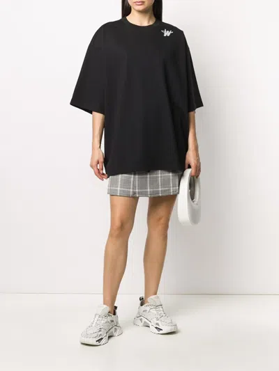 We11 Done Black Cotton Logo T-shirt