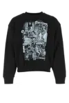 We11 Done We11done Graphic Printed Crewneck Sweatshirt In Black
