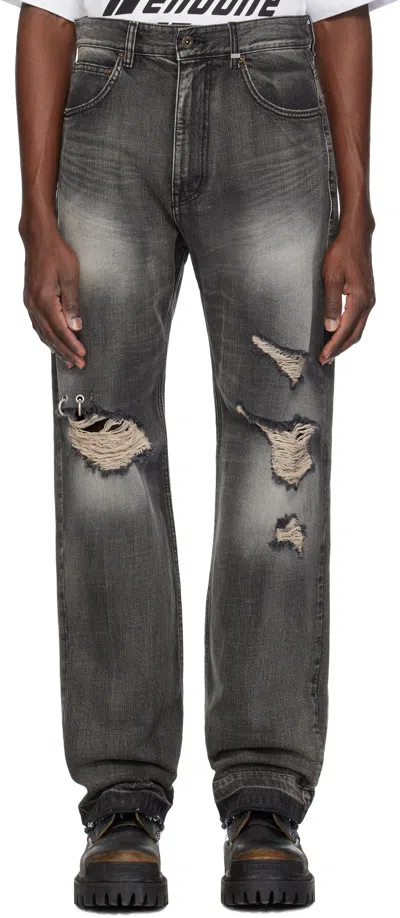We11 Done Black Distressed Jeans