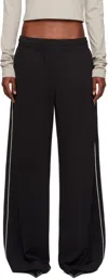 We11 Done Side-stripe Trousers In Black