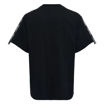We11 Done Black Double Logo Tape Short-sleeve