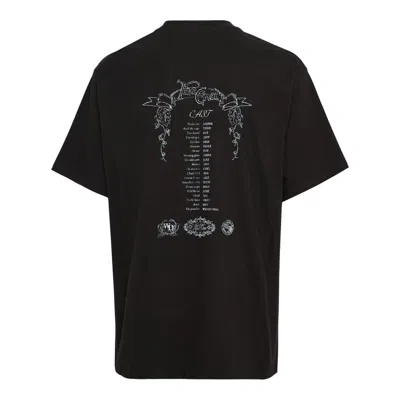 We11 Done Black Ending Credit T-shirt
