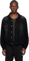 We11 Done Black Faded Jacket In Black