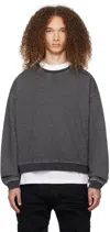 We11 Done Black Faded Sweatshirt In Black