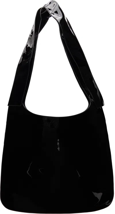 We11 Done Black Flat Messenger Bag