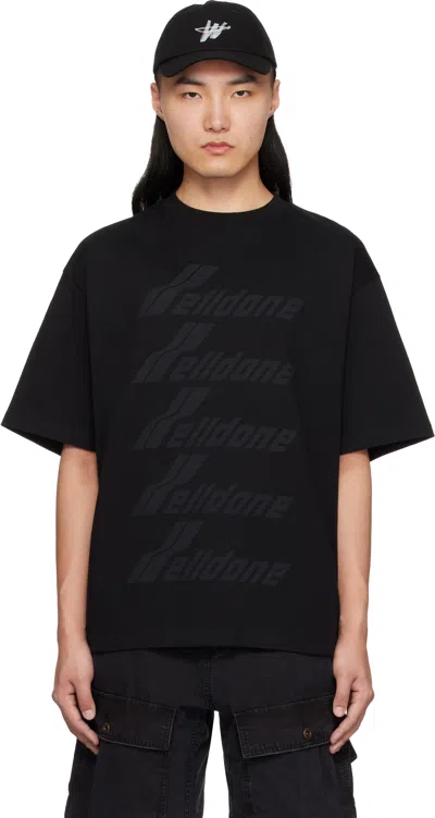 We11 Done Black Front Logo T-shirt