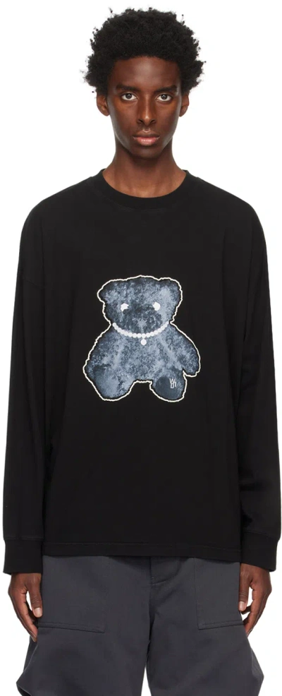 We11 Done Black Glow-in-the-dark Long Sleeve T-shirt