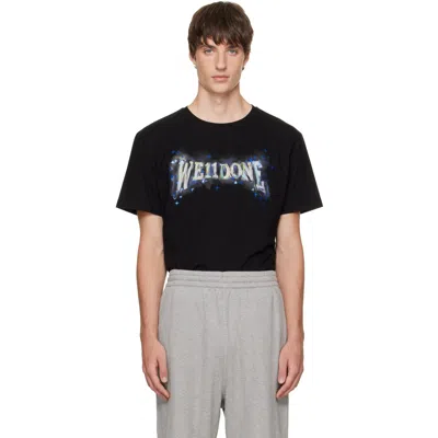 We11 Done Black Glowstar T-shirt