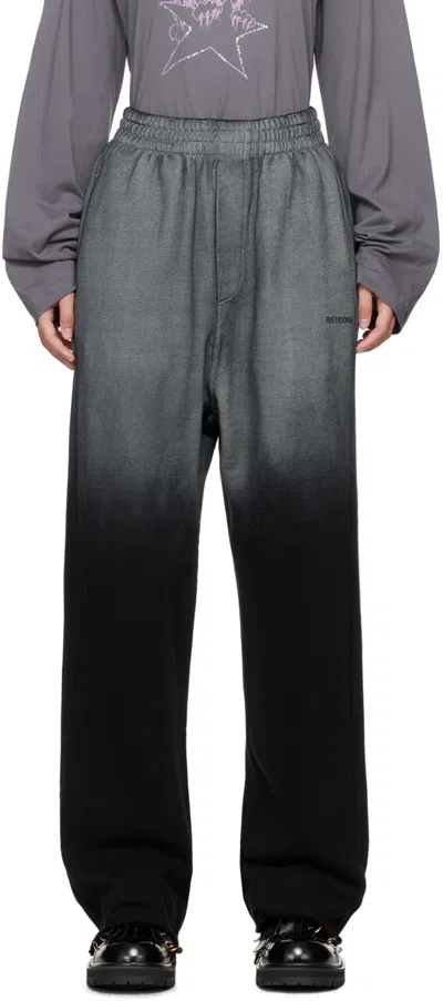 We11 Done Black Gradation Sweatpants