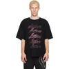 We11 Done Black Gradient Logo T-shirt In Black