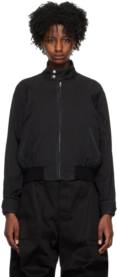 We11 Done Black Harrington Jacket