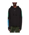 We11 Done Black Cotton Hoodie In Black