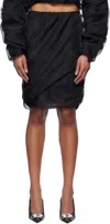We11 Done Elastic Waist Skirt In Black