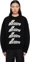 We11 Done Logo-embroidered Jumper In Black