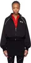 We11 Done Black Logo Track Jacket In Black