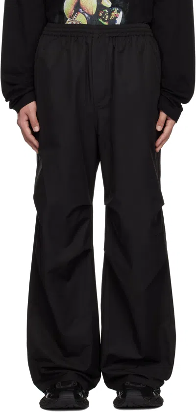 We11 Done Black Logo Track Pants