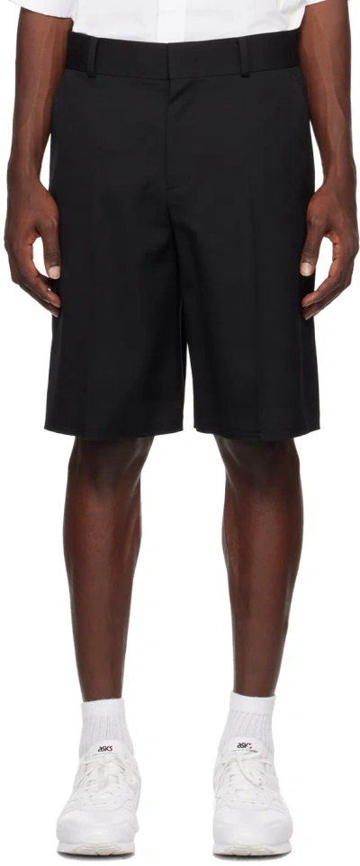 We11 Done Black Low-rise Shorts