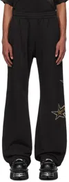 We11 Done Black Meteor Sweatpants In Black