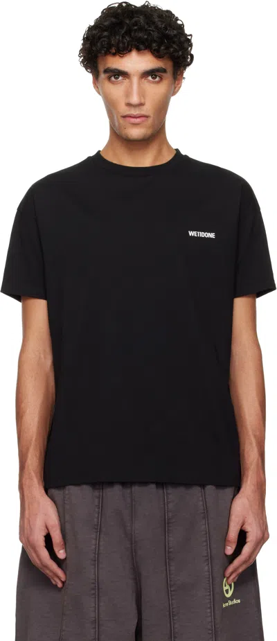 We11 Done Black Mini Logo T-shirt