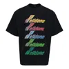 We11 Done Black Multi Rainbow Logo T-shirt
