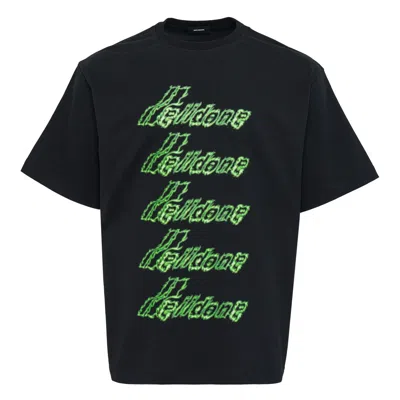 We11 Done Black Multilogo T-shirt