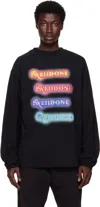 We11 Done Logo-print Long-sleeve T-shirt In Black