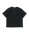 We11 Done Black Number 11 T-shirt In Black