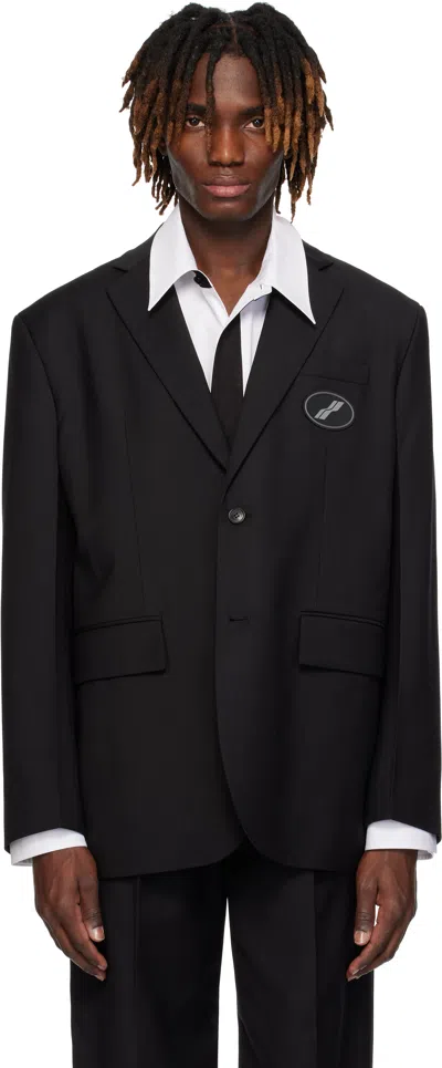 We11 Done Black Oversized Suit Blazer