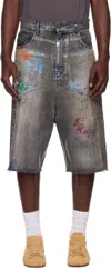 We11 Done Denim Shorts With Belt Loops