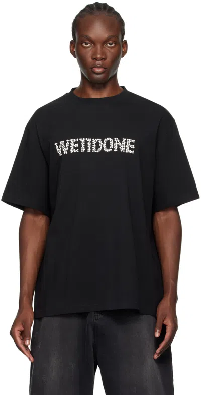 We11 Done Black Pearl Logo T-shirt