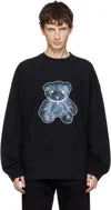 We11 Done Black Pearl Necklace Teddy Long Sleeve T-shirt In Multi