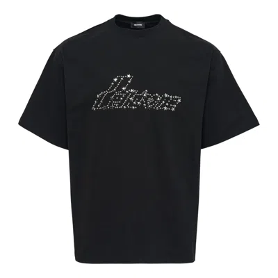 We11 Done Black Pearly Se11done Logo T-shirt