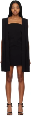 We11 Done Pleat-detail Sleeveless Minidress In Black