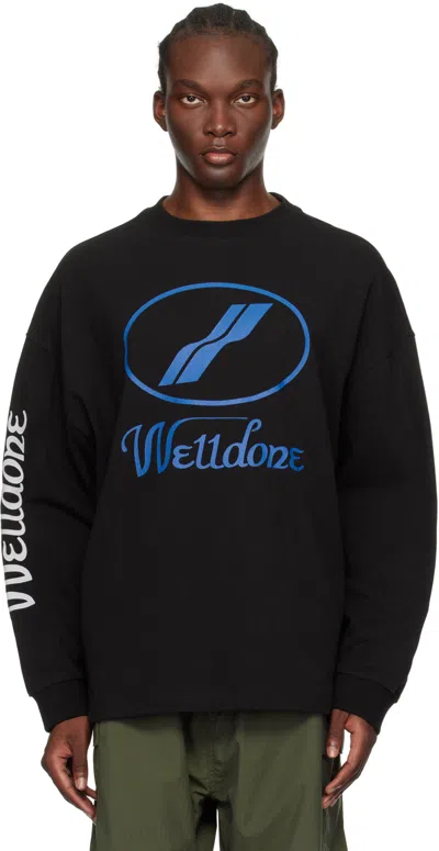 We11 Done Black Layered Long Sleeve T-shirt