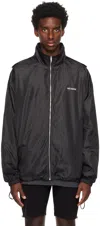 We11 Done Black Printed Jacket In Black