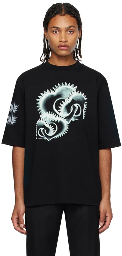 We11 Done Black Printed T-shirt