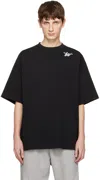 We11 Done Black Printed T-shirt In Black