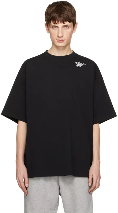 We11 Done Black Printed T-shirt