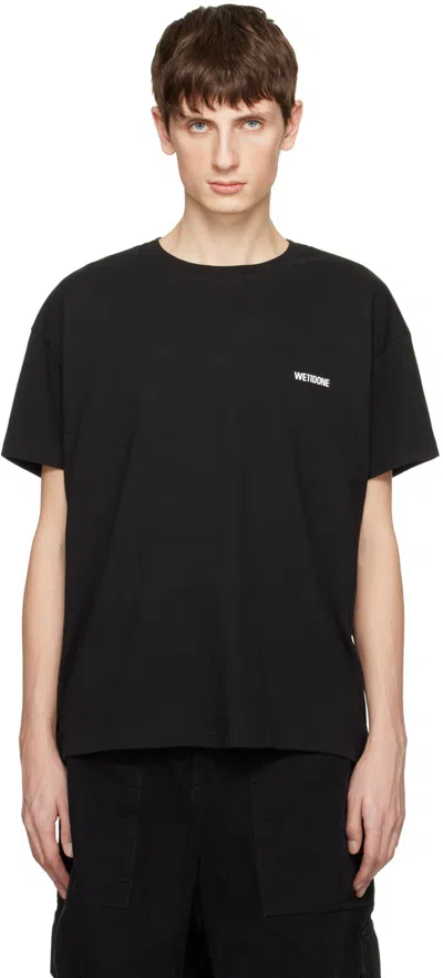 We11 Done Black Printed T-shirt