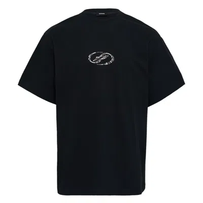 We11 Done Black Rhinestone T-shirt