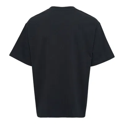 We11 Done Black Rhinestoned Se11done Logo Tee In Burgundy