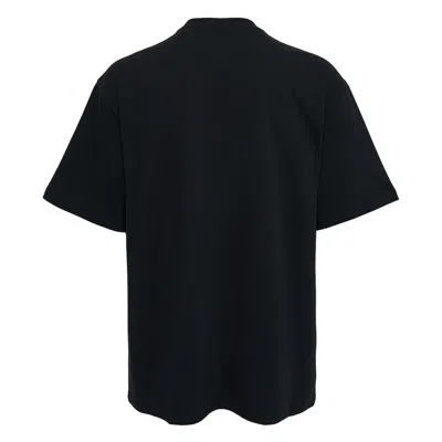 We11 Done Black Ribbon Multi-logo T-shirt