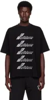 We11 Done Cotton Jersey T-shirt. In Black