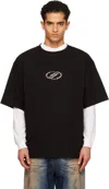 We11 Done Black Se11done T-shirt In Gray