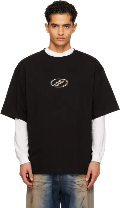 We11 Done Black Se11done T-shirt In Gray