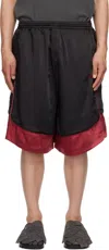 We11 Done Black Selldone Track Shorts In Black