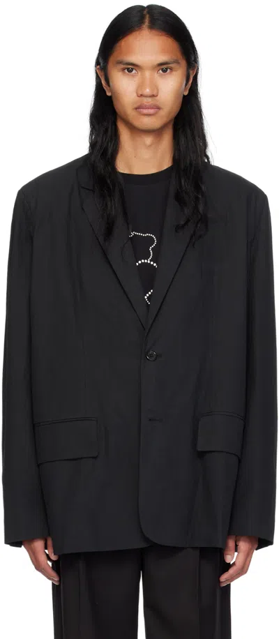 WE11 DONE BLACK SINGLE BLAZER