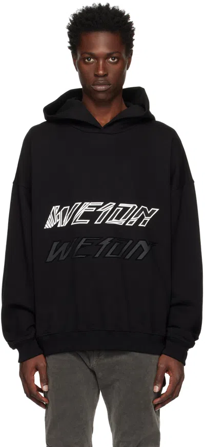We11 Done Black Speed Hoodie