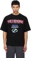 We11 Done Spray 1506 T-shirt In Black
